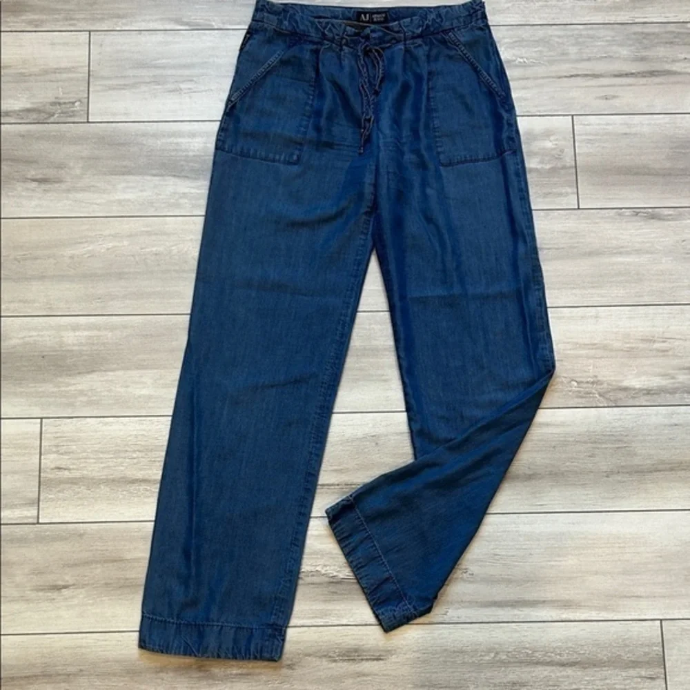 Armani Jeans Indigo series 009 Italy drawstring pants size 27